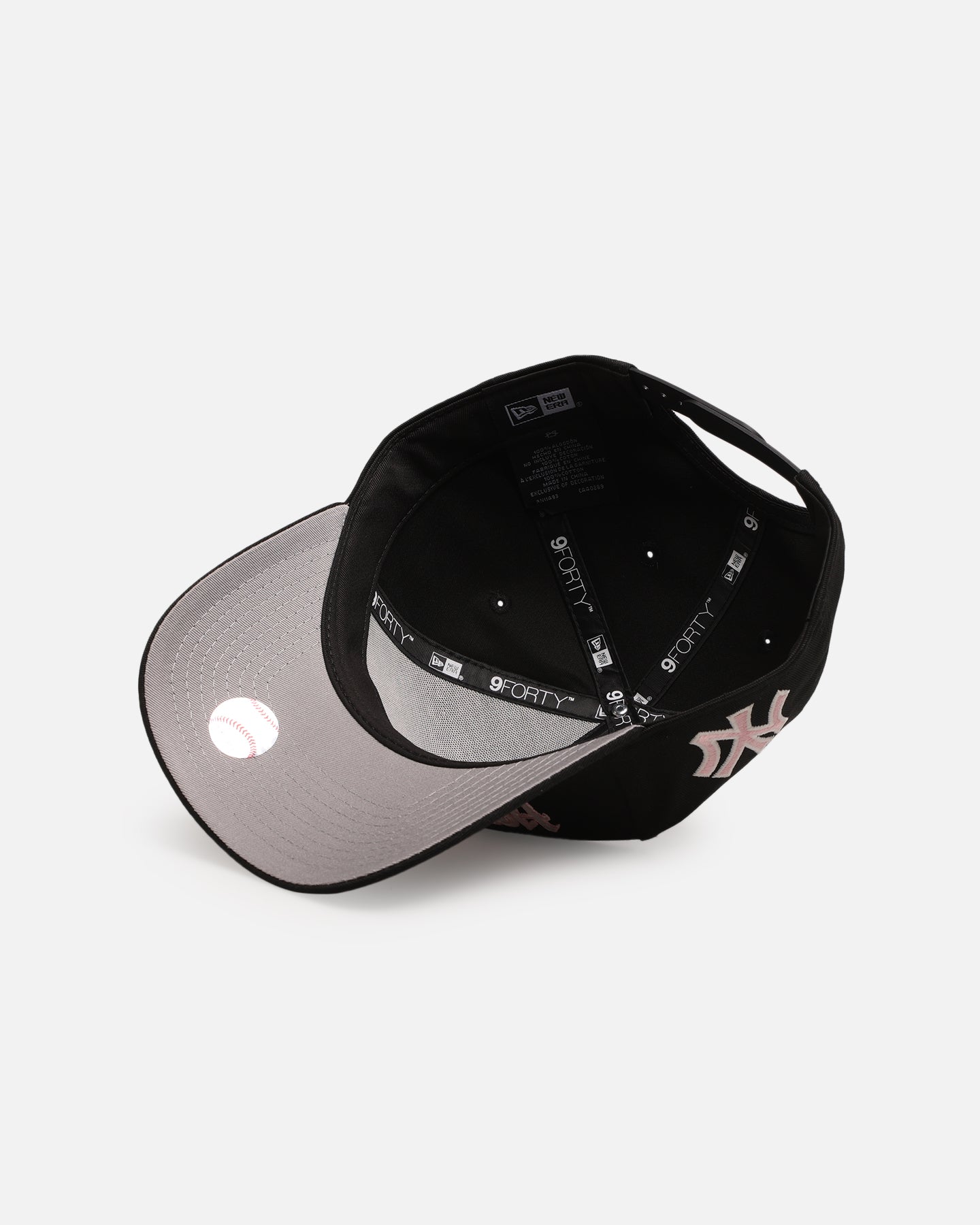 New Era New York Yankees 'Drip Glow Script' 9FORTY A-Frame Snapback Black/Pink