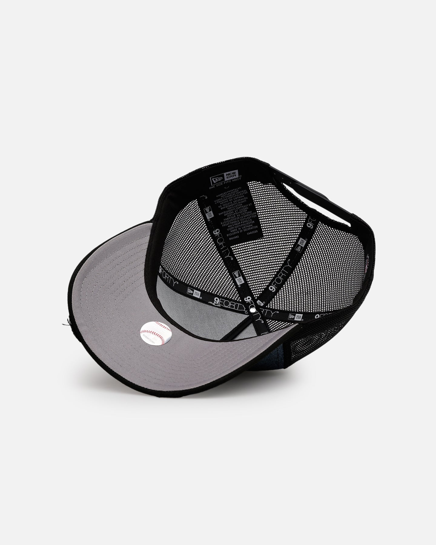 New Era Los Angeles Dodgers 'Bleach' 9FORTY A-Frame Trucker Snapback Denim