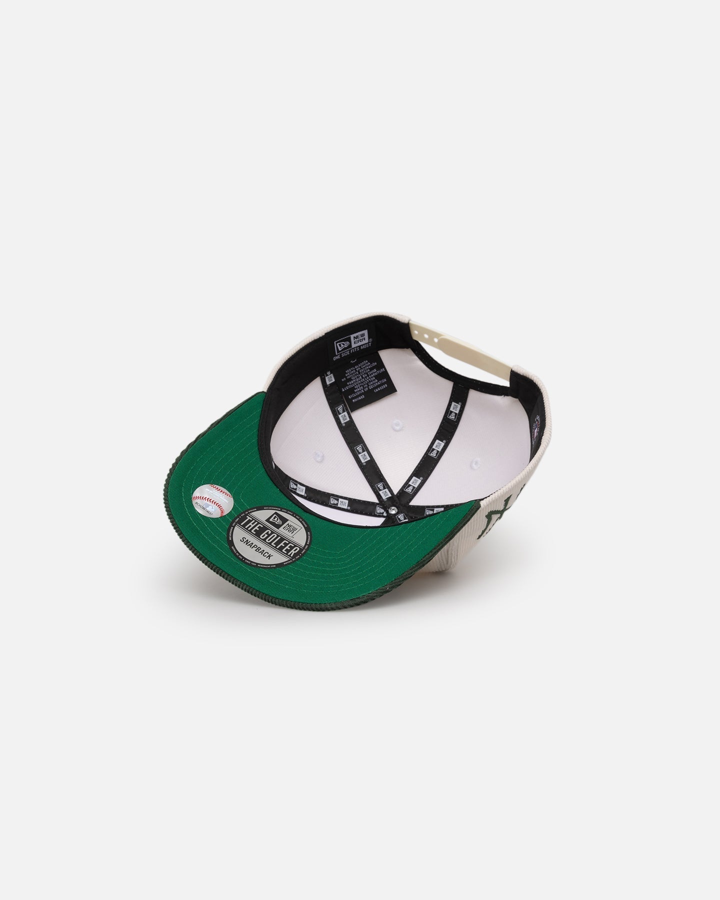 New Era New York Yankees 'Currency Corduroy' Golfer Pre-Curved Snapback Chrome White