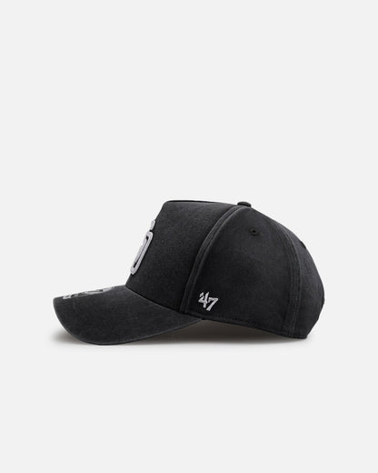 47 Brand San Diego Padres 'Washed Black' Offside DT Snapback Washed Black