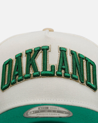 New Era Oakland Athletics 'Chrome Metallic Wordmark' 9FORTY A-Frame Snapback Chrome