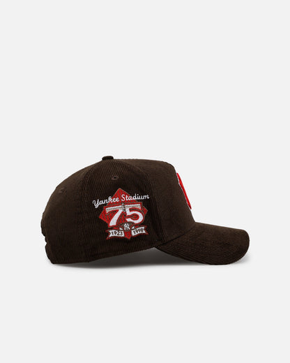 New Era New York Yankees 'Walnut Cord' 9FORTY A-Frame Corduroy Snapback Walnut