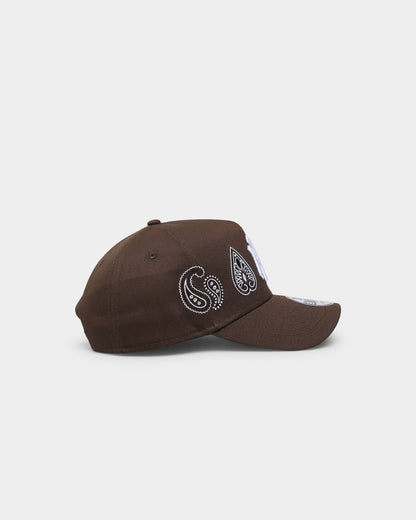 New Era New York Yankees 'Paisley Logo' 9FORTY A-Frame Snapback Espresso