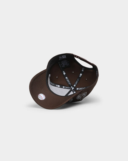 New Era New York Yankees 'Paisley Logo' 9FORTY A-Frame Snapback Espresso