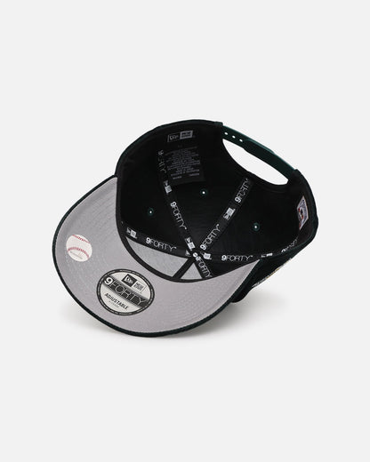 New Era Los Angeles Dodgers 'Plush Chenille' 9FORTY A-Frame Snapback Dark Green